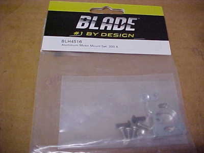 BLADE HELICOPTER PART -  BLH4516 = ALUMINUM MOTOR MOUNT SET : 300 X    (NEW)