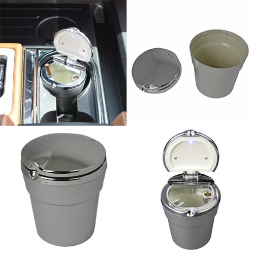 LED Automotive Cup Ashtray Coin Holder Cigarette Bucket Car Truck