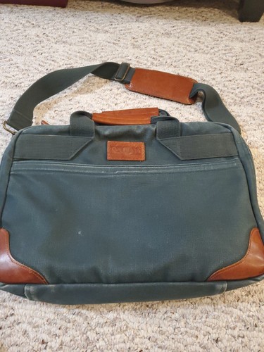 Canvas Leather Rigger Duffel Messenger 
