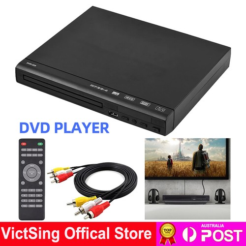 720P Region Free DVD CD Player with USB RCA Cable Remote Controller for Smart TV