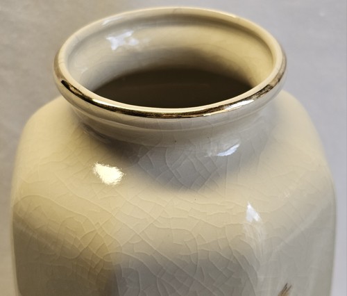 Vintage 10.5" Japanese Porcelain Ware Hand Painted Vase Lita Xú Ling Kelley - Picture 16 of 23