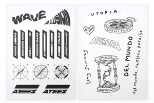 Ateez Official Tattoo Sticker New Official The 1st Atiny Party