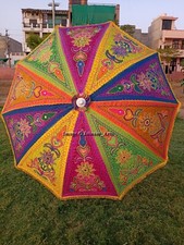 Indian Hippie Boho Decorative Garden Umbrellas Beach Outdoor Sun Shade Parasol