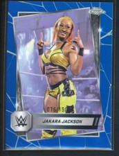 2025 Topps Chrome WWE Jakara Jackson Blue Refractor /150