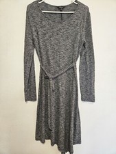 Simply Vera Vera Wang Light Sweater Dress SizeM Side Tie Asymmetrical Hem Office