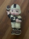 Coin Bank Little Boy Football Player Blue White Uniform 1970s Berrie Vintage — photo 1