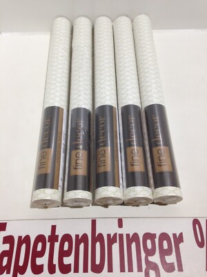 Vinyltapete fine decor 5x FD68830UP (5Rollen) Rankenmuster Creme Grün Restposten