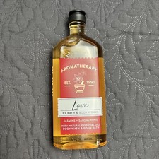 BATH  BODY WORKS AROMATHERAPY LOVE JASMINE SANDALWOOD BODY WASH 10 FL OZ/295ml