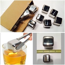 1-10 40mm Jumbo Whiskey Whisky Stones Stainle...