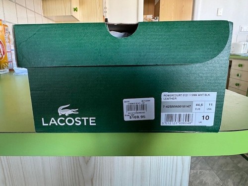 Latest Lacoste Powercourt Men’s Leather Shoes US 11 New in box retail $170.00 - Picture 7 of 7