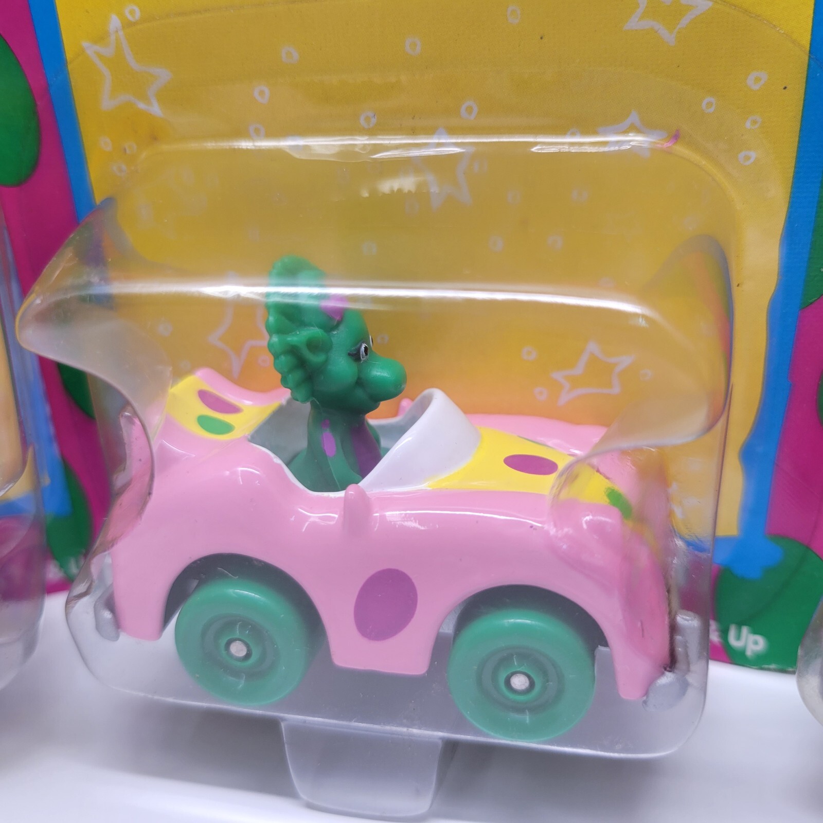 3 VTG 1993 Barney Vehicles Lot 29815 Cement Mixer Fire Engine Baby Bops Mobile