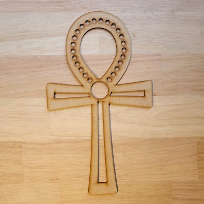 Ägyptisches Ankh Symbol Basteln Formen Holz MDF 10-60cm Dekoration Verzierung