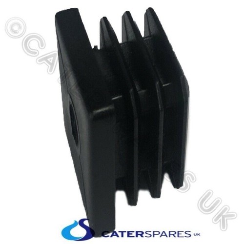 1 X PLASTIC SQUARE PUSH IN CAP M10 HOLE STAINLESS STEEL SQUARE TABLE LEG 40X40MM - Picture 22 of 24