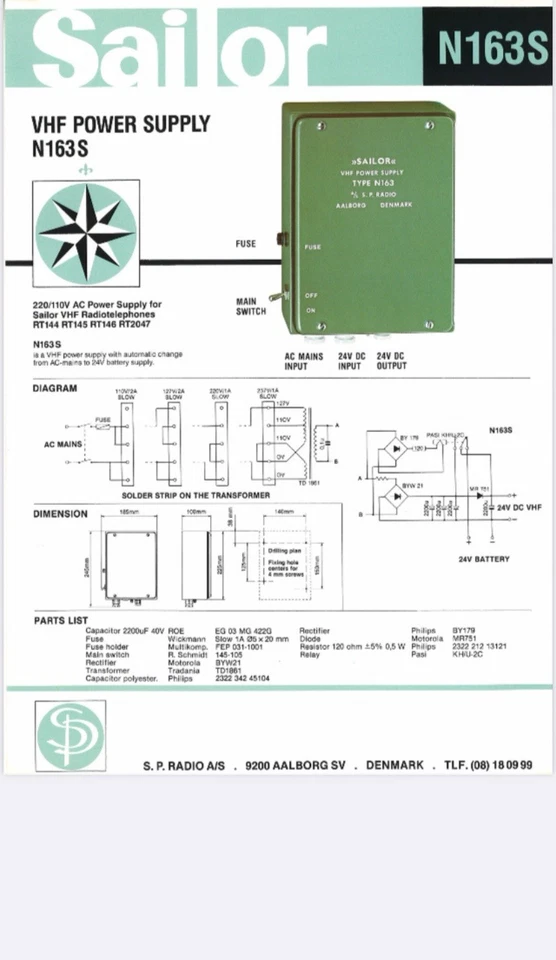 Sailor 24 Volt DC Power supply - image 2 of 2