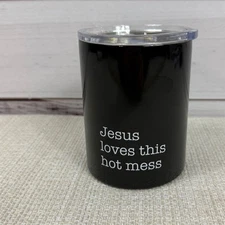 SIPS Drinkware Jesus Loves This Hot Mess 12oz Stainless Steel Tumbler