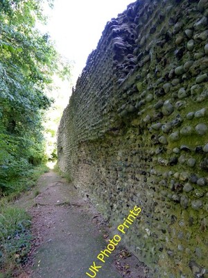 Foto 6x4 Außenwand, Bramber Castle um 2016
