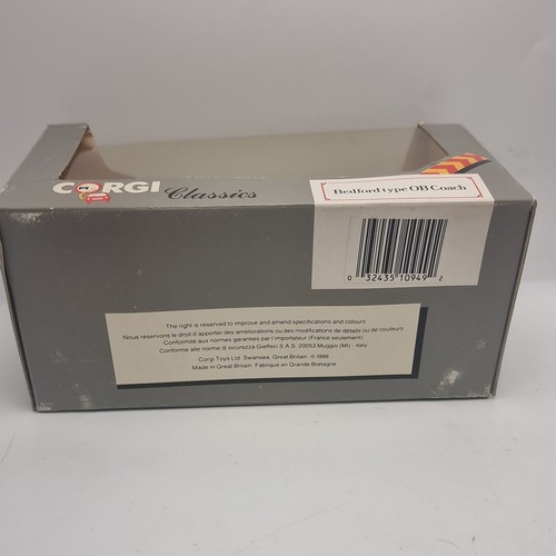 Vintage 1986 Corgi Classics Bedford Type OB Coach Norfolk's Ipswich Livery - Picture 12 of 12