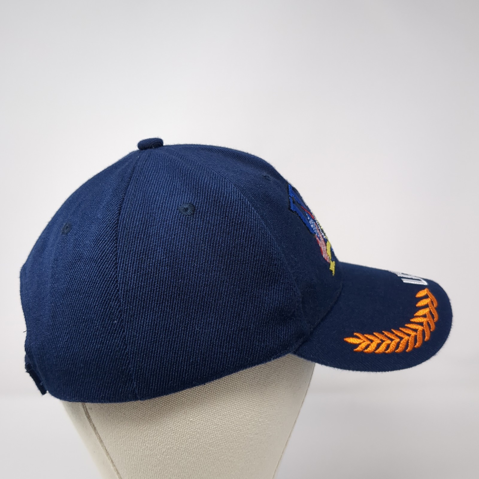 USA Flag Army Eagle Strapback Baseball Cap Blue O… - image 5