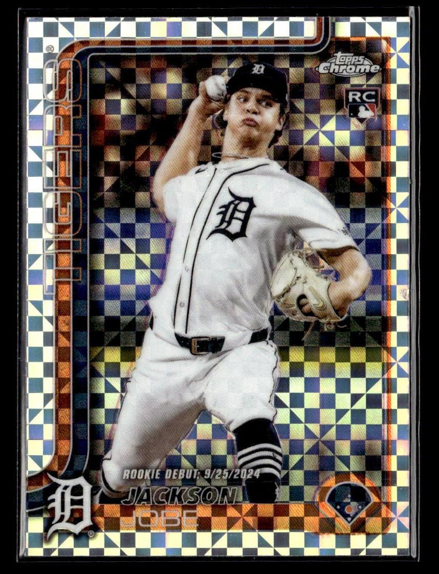 2025 Topps Chrome Update #USC48 Jackson Jobe X-Fractors Rookie card