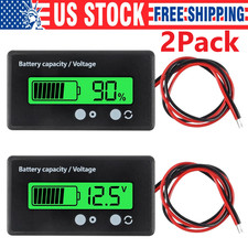 12v24v3648v Battery Status Charge Lcd Digital Indicator Monitor Meter Gauge
