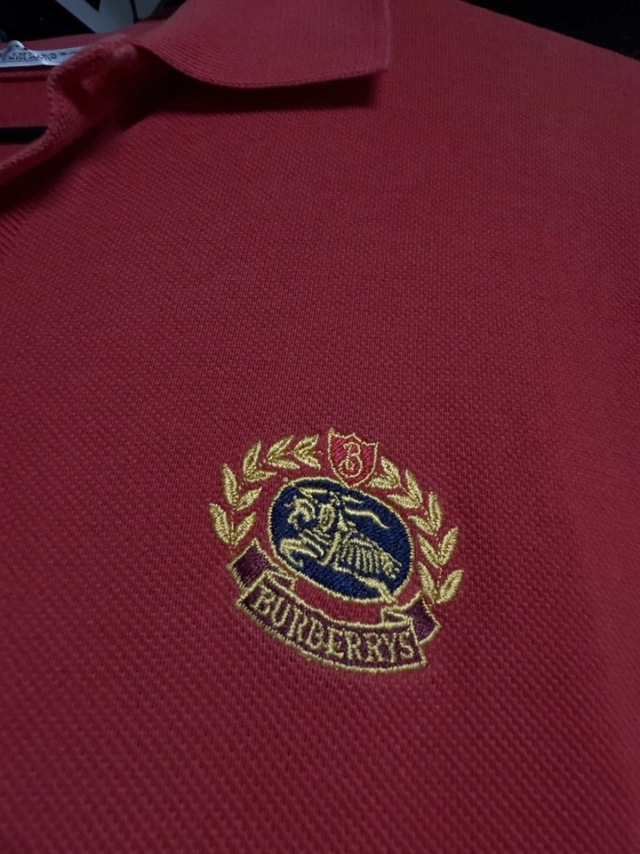 Camiseta polo con logotipo de Burberry usada para hombre talla grande Foto 4 de 4