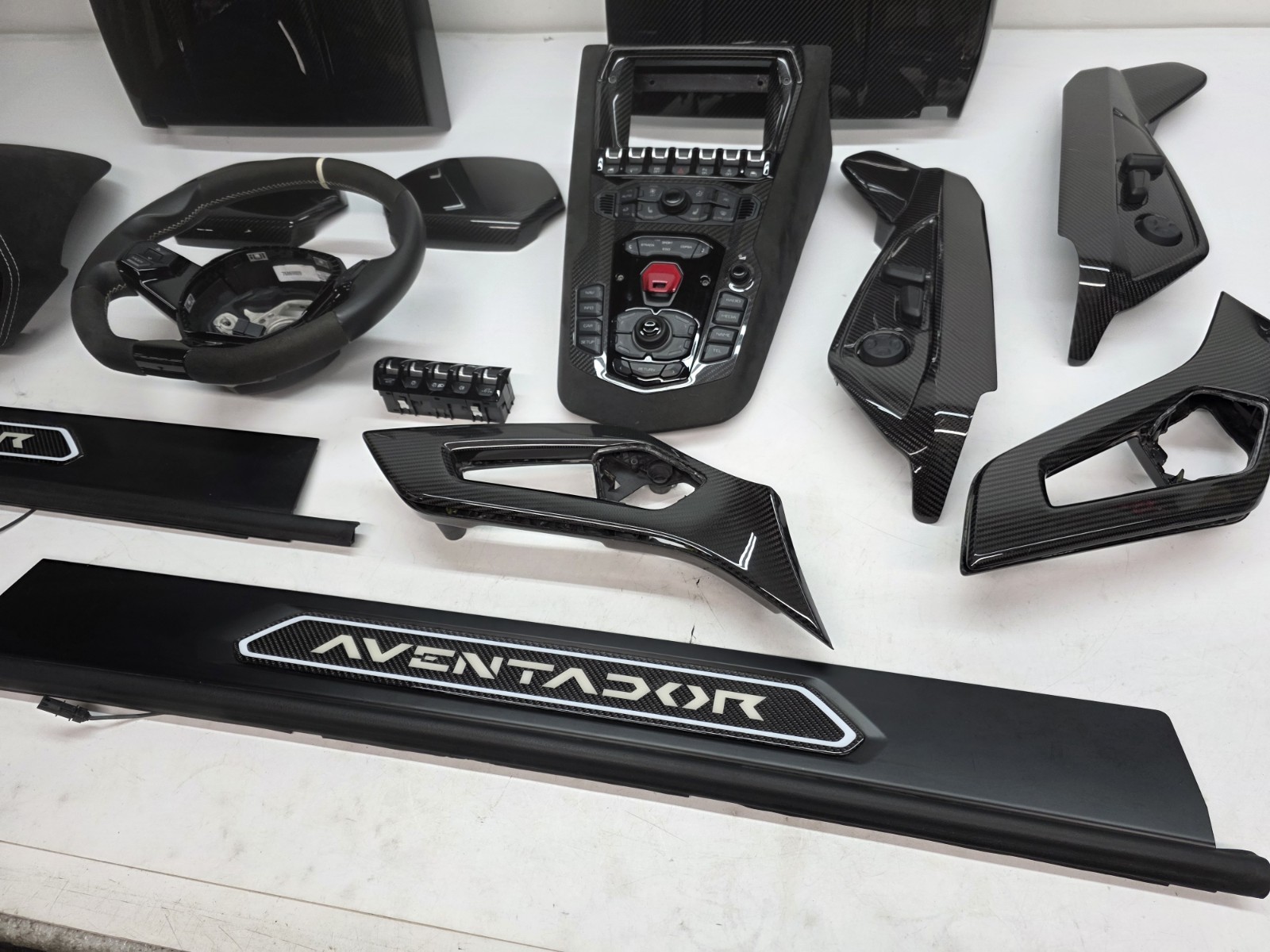 LAMBORGHINI AVENTADOR LP700 LP740 S ULTIMAE CARBON FIBER INTERIOR TRIM SET OEM 