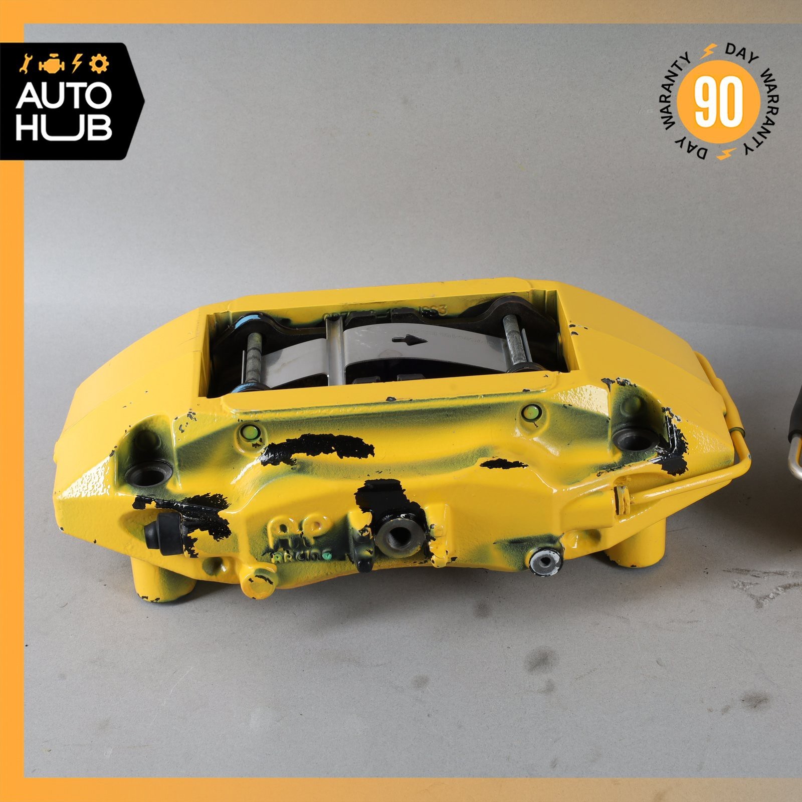 12-21 McLaren 570S Rear Brake Calipers Left & Right Side Set Yellow OEM