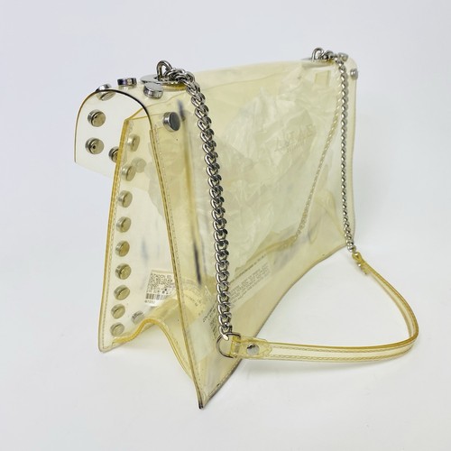 Zara Clear Acrylic Stadium Approve Studded Buckle Closure Shoulder Bag Purse - Picture 9 of 18