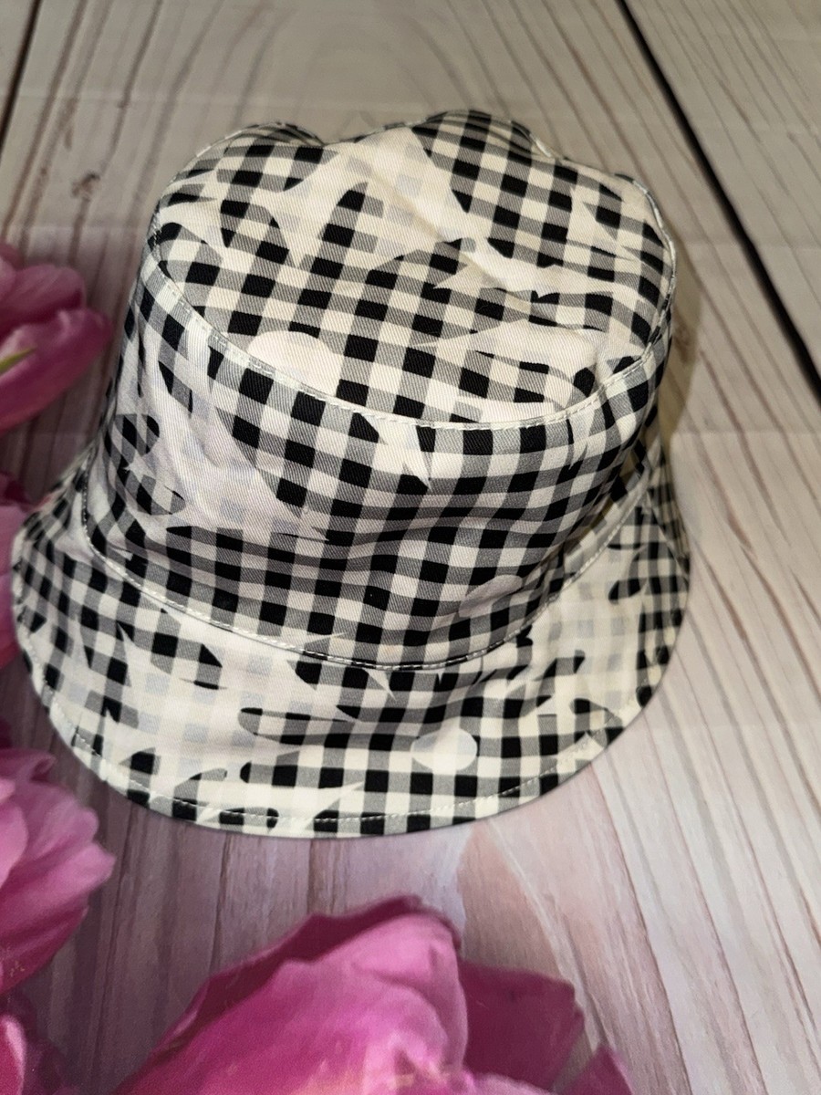 LADIES KATE SPADE NEW YORK Vintage Black White Check Gingham Reverse Bucket Hat 51c5u1QIvGL._AC_UY1000_.jpg main image 4