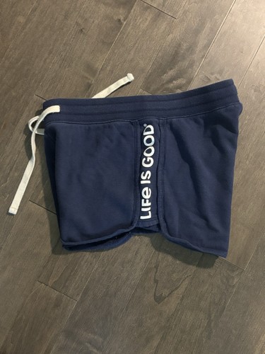 Women’s Life Is Good Women’s Blue Cotton Shorts size Small - Picture 2 of 6