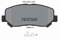 Bremsbelagsatz Scheibenbremse Textar 2556401 FüR Cx Mazda Kf Ke Gh Van KE107 Awd