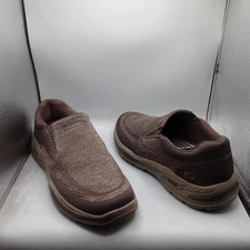 Skechers Shoes Mens Size 10M Brown Arch Fit Air Cooled Slip On Comfort Walking