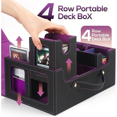 MTG Commander Deck Box Faux Leather Card Storage 600 Double