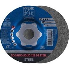 Image of PFERD CC-Grind-Solid Steel Grinding Disc 125mm 10pcs