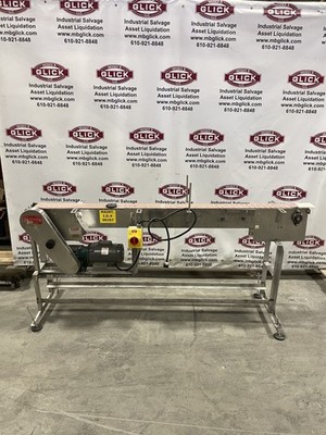 Runway SS 4.5'' Powered Tabletop Chain Conveyor 7' Long x 36'' High 1/2HP 1PH