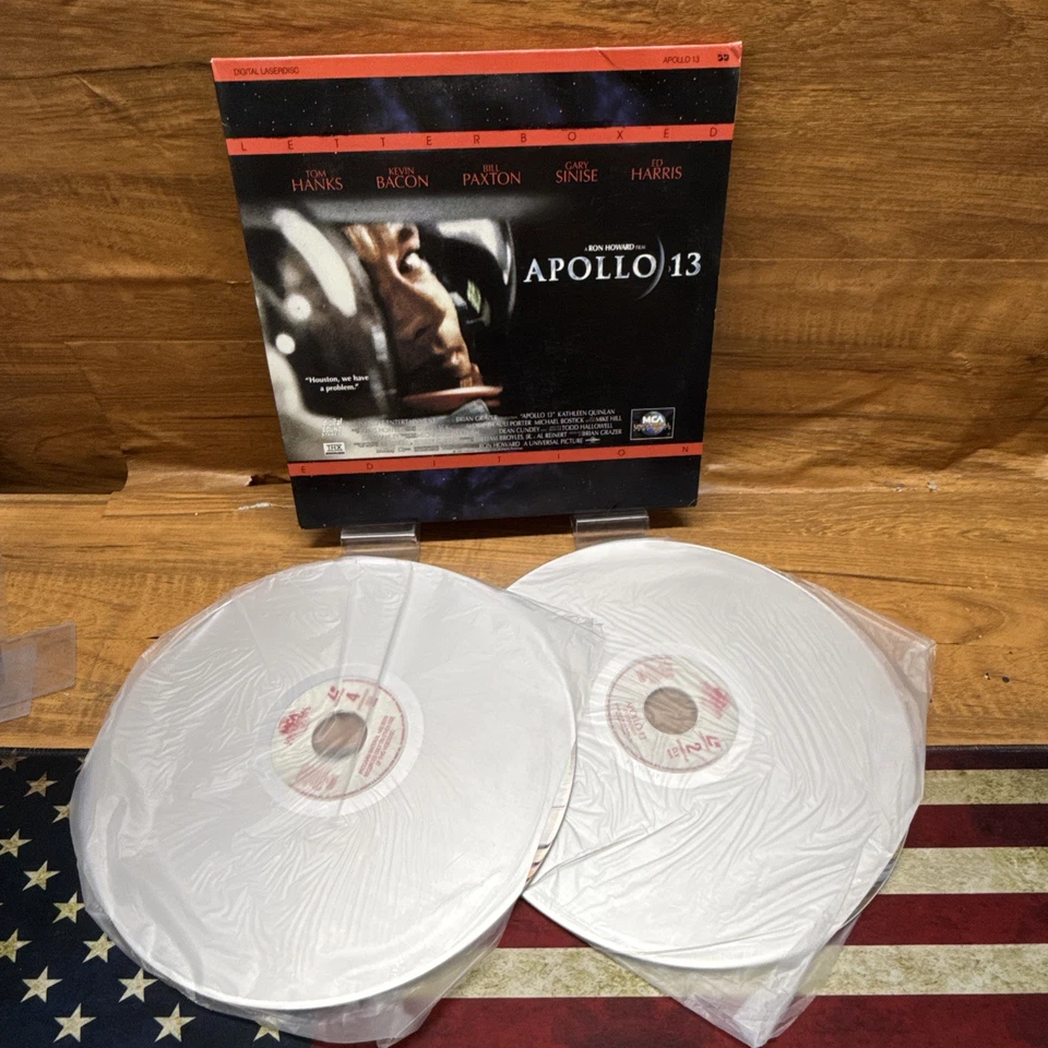 Apollo 13 Movie(Laserdisc 1995) Letterboxed Edition 2 Disc Set Tom Hanks Tested Foto 4 de 4