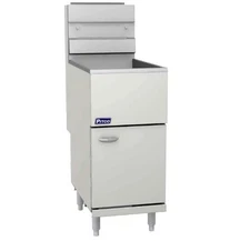 Pitco 45C+S Natural Gas 42-50 lb. Stainless Steel Floor Fryer