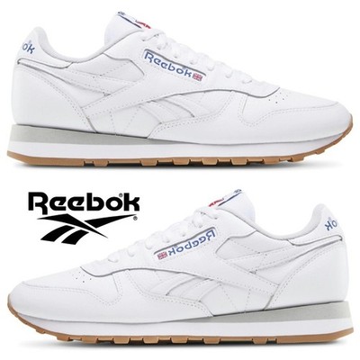 Reebok Classic Leather Men's Shoes  Running Training Casual Sport Sneakers White