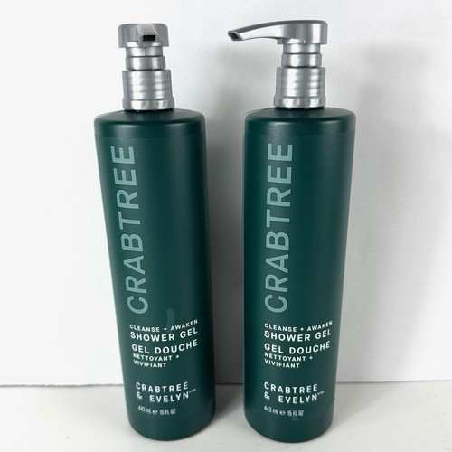 Menge 2 Crabtree & Evelyn Cleanse + Awaken Duschgel Duschgel 15 Oz. Jumbo - Bild 2 von 6