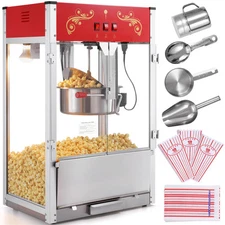 Uimoso Popcorn Popper Machine Countertop Popcorn Maker 1615W 16 Oz Red