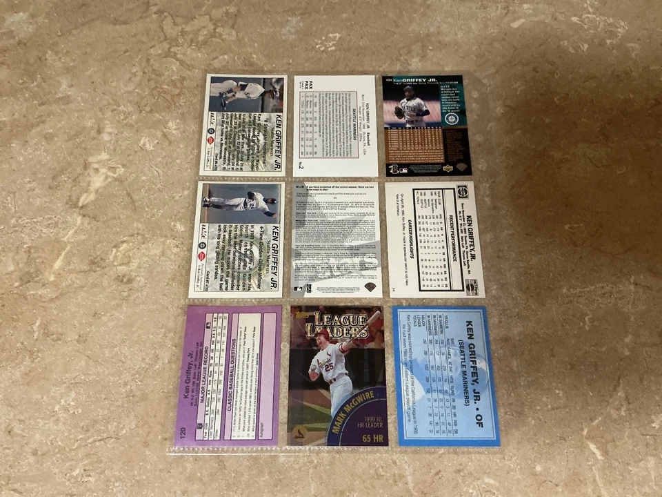 KEN GRIFFEY JR: LOTE LIMPIO Y AFILADO TODO DIFERENTE!!!!! ¡¡¡¡POR FAVOR LEA!!!!! Foto 4 de 4
