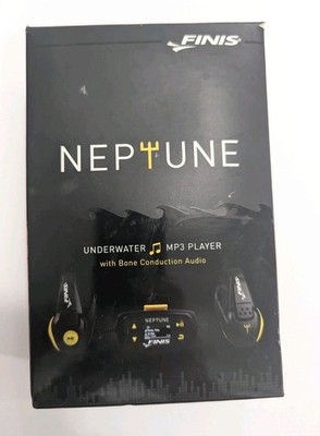 Finis NEPTUNE Black (4 GB) Underwater MP3  Player W/Bone Conduction Audio Tested