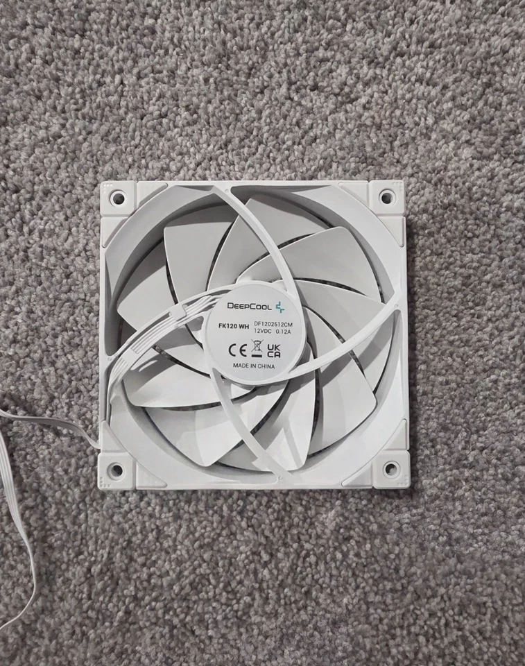 DeepCool FK120 120mm Performance Fan, Single, white, 0.12A, 12VCD - Image 2 of 2