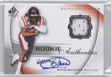 2010 SP Authentic Rookie Authentics Signature Dexter McCluster Patch Auto 0a7