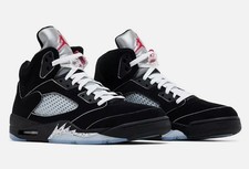 Jordan 5 Retro Black Metallic Reimagined High Top Men's Basketball Shoes