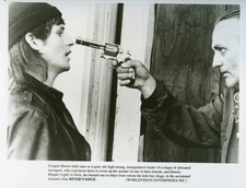 RIVER'S EDGE 8x10 b/w Press Photo / Crispin Glover & Dennis Hopper