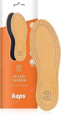 KAPS PECARI Carbon Schuheinlagen, Leder mit Aktivkohle anthrazit EUR38