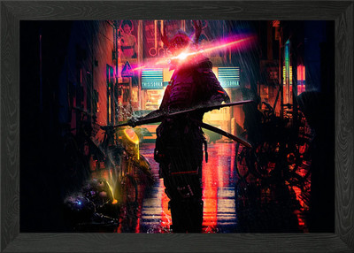 Warrior Framed Wall Art Poster Canvas Print Picture