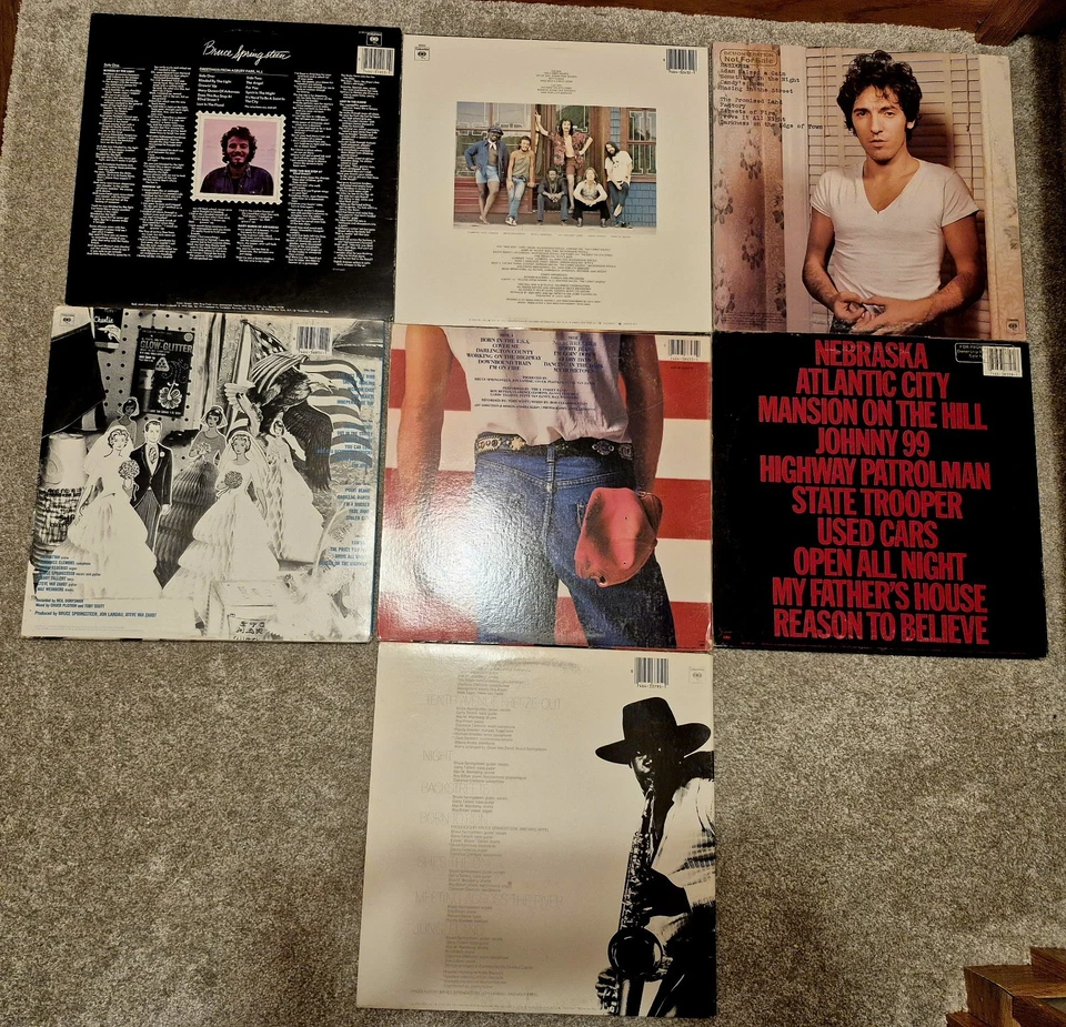 7 LP lot BRUCE SPRINGSTEEN Born In The USA River Nebraska Ashbury Darkness Vinyl - Image 2 of 4