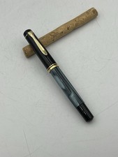 Pelikan M200 Old Style F&uuml;llfederhalter Germany Stahl Feder M Blau Marmoriert